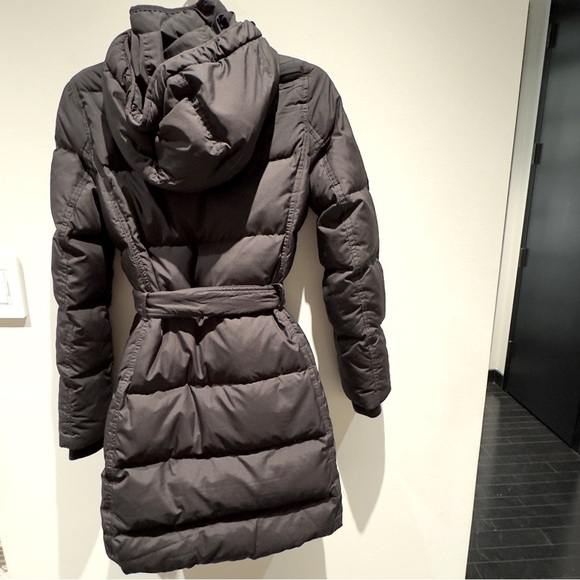 J.Crew Black Puffer Long Coat With Gold Snap Buttons Size XS Women’s - Picture 2 of 9